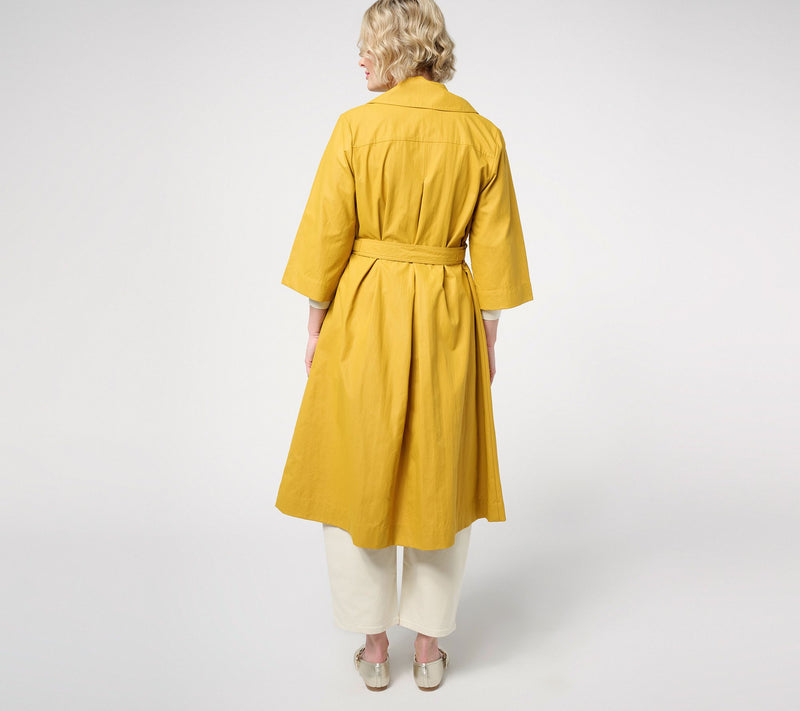 Carla Rockmore Collection Regular Taffetta Trench Coat — View 4