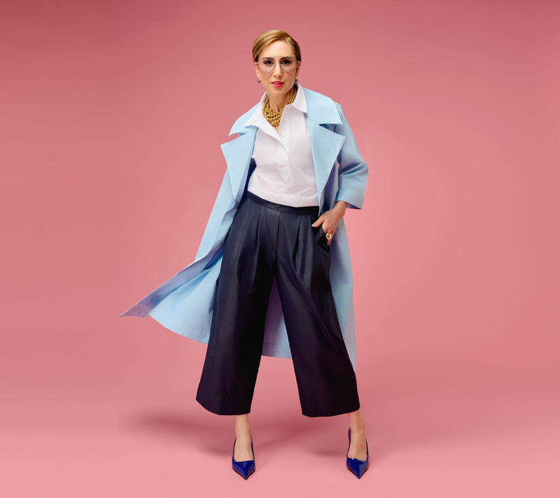 Carla Rockmore Collection Regular Taffetta Trench Coat — View 8