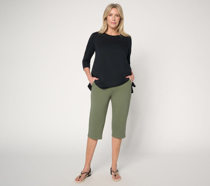 Denim & Co. Tall Duo Stretch Skimmer with Pockets — View 17