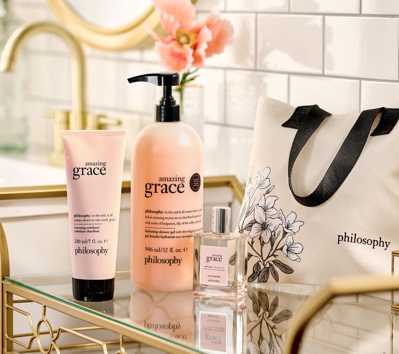 philosophy 3-piece grace fragrance layering set w/ floral tote — View 7