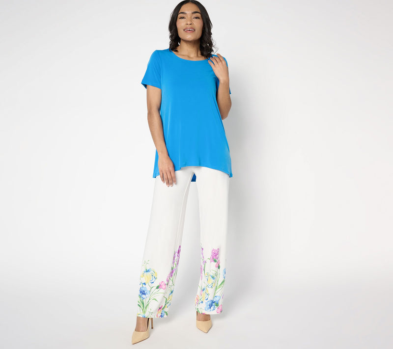 Susan Graver Petite Modern Essentials Liquid Knit A-Line Tunic — View 5