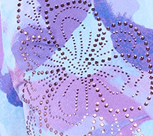 Susan Graver Petite Printed Liquid Knit Tunic w/ Embellishment — View 9