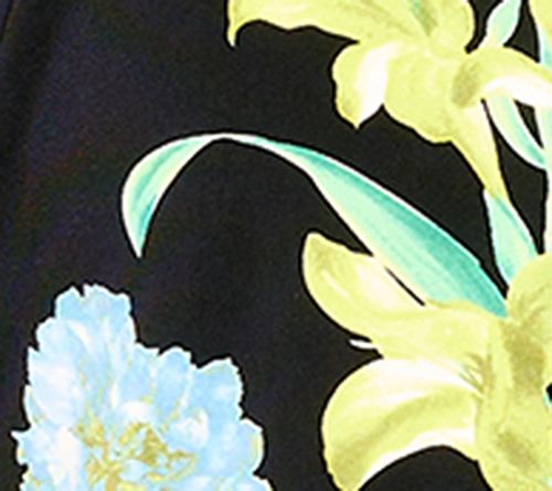 GRAVER Susan Graver Printed Liquid Knit Button-Front Shirt — View 15