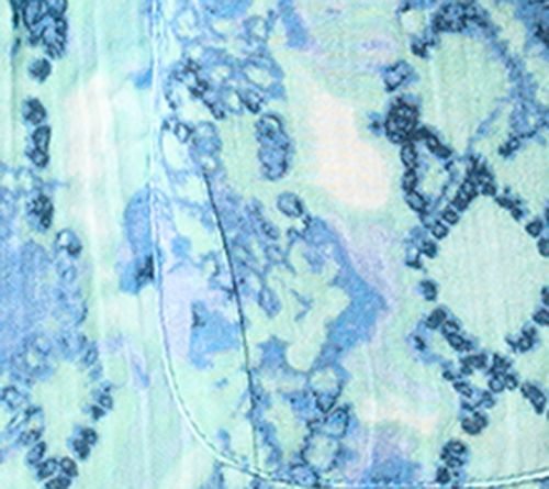 Susan Graver PURE  Printed Gauze Relaxed Shawl Collar Jacket — View 10