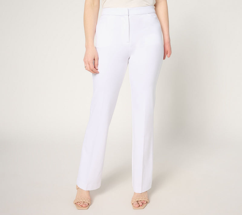 Tailored by Susan Graver Petite Sleek Ponte Boot-Cut Pants — View 12