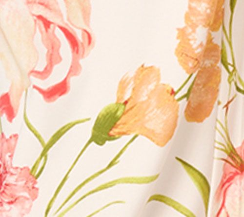 GRAVER Susan Graver Regular Printed Liquid Knit Wide Leg Pants — View 2