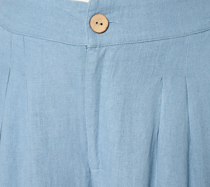Me by Jennie Garth Regular Luna Linen Wide Leg Pants — View 12