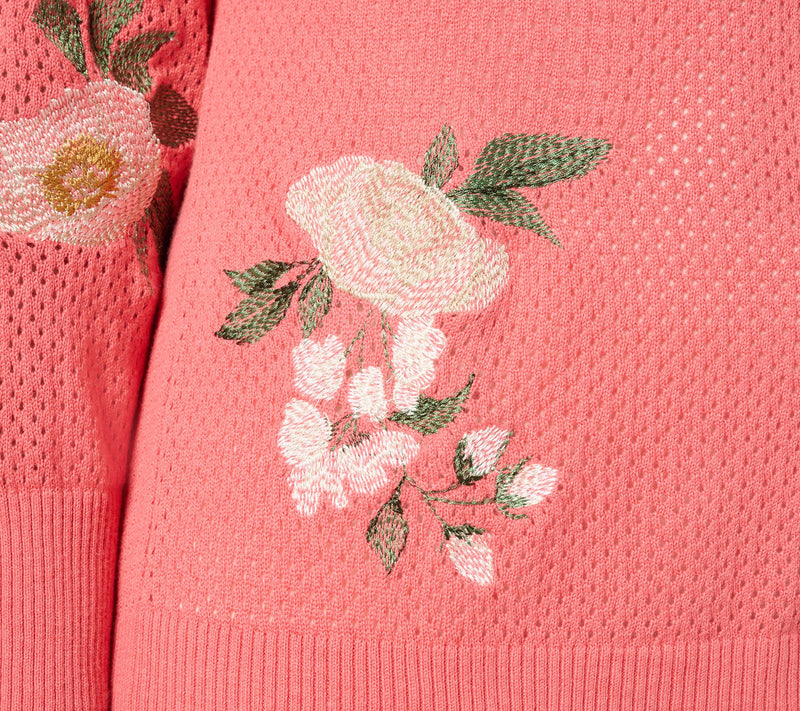 BEAUTIFUL by Lawrence Zarian Floral Off-Shoulder Pullover — View 12