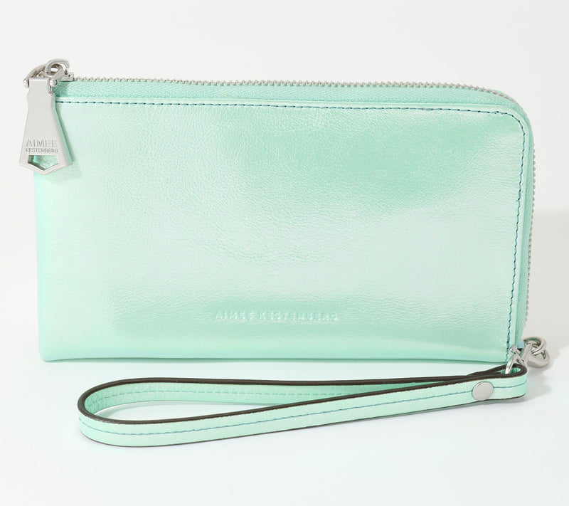 Aimee Kestenberg Leather Large Broadway Wristlet Wallet — View 7