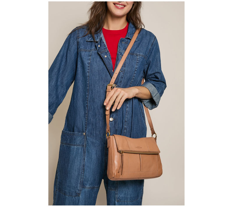 American Leather Co. Leather Lee Double Entry Crossbody — View 17