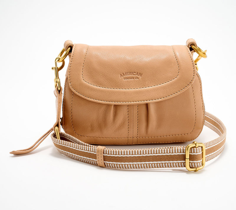 American Leather Co. Leather Mini Marino Crossbody — View 7