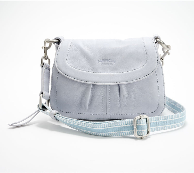American Leather Co. Leather Mini Marino Crossbody — View 9