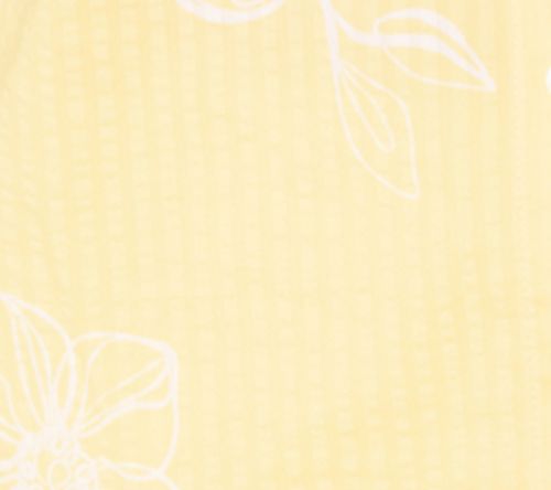 Joan Rivers Stretch Cotton Seersucker Printed Floral Shirt — View 2