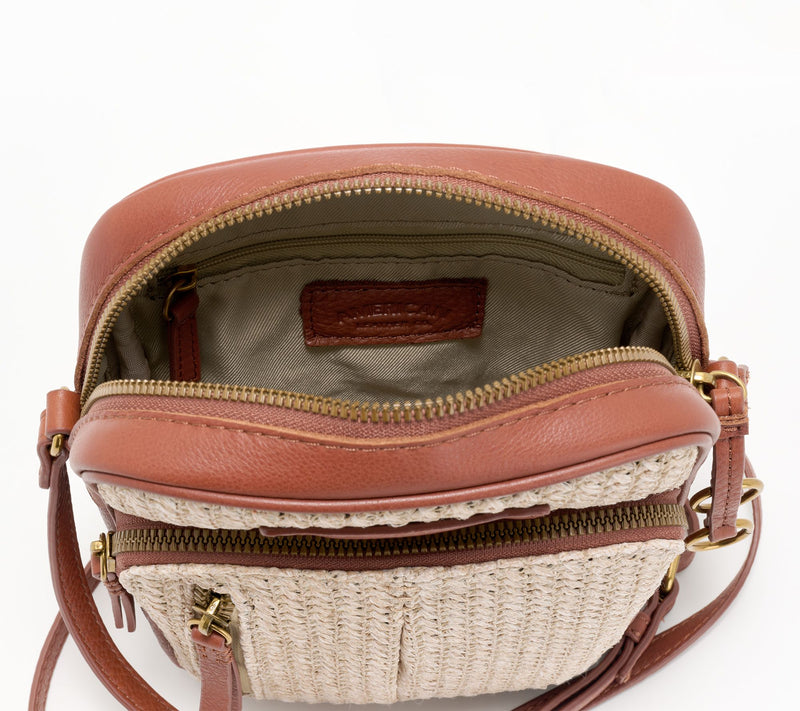 American Leather Co. Raffia Cleveland N/S Crossbody — View 16