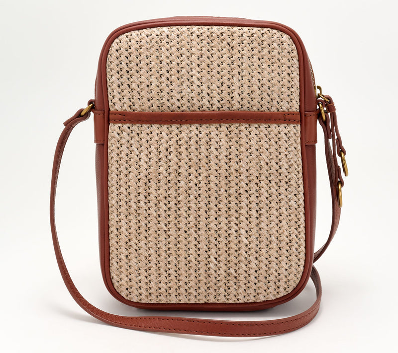 American Leather Co. Raffia Cleveland N/S Crossbody — View 14