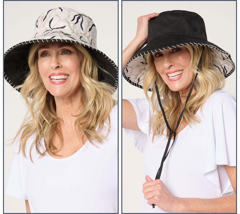 Sprigs Reversible Sun Hat with Sunglasses Slits — View 17