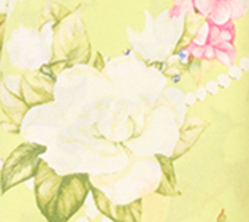 Joan Rivers Georgette Gardenia Print Blouse with Roll-Tab Sleeve — View 8
