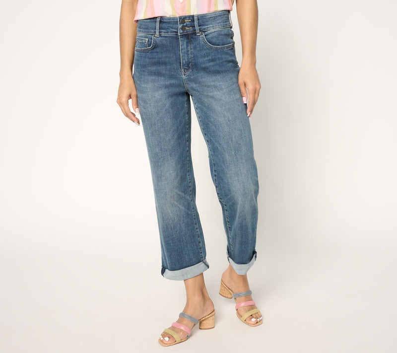 NYDJ High Rise Bailey Relaxed Straight Crop Jean — Main view