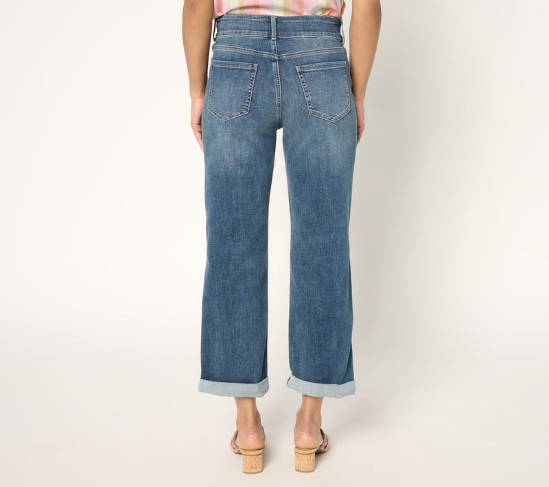 NYDJ High Rise Bailey Relaxed Straight Crop Jean — View 4