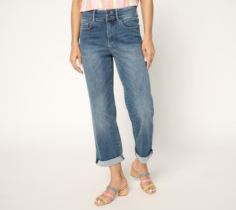 NYDJ High Rise Bailey Relaxed Straight Crop Jean — View 13
