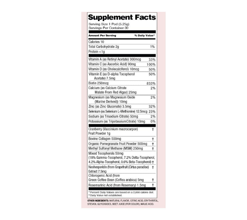 Vitapod Beauty+ Vitamin & Collagen Infused Beverage 30-CT — View 3
