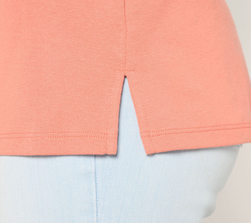 Denim & Co. Essentials 100% Cotton Micro Rib 2-Pack Tops — View 6