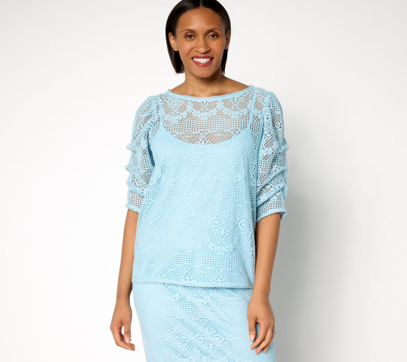 Me by Jennie Garth Charlotte Lace Blouse — View 3