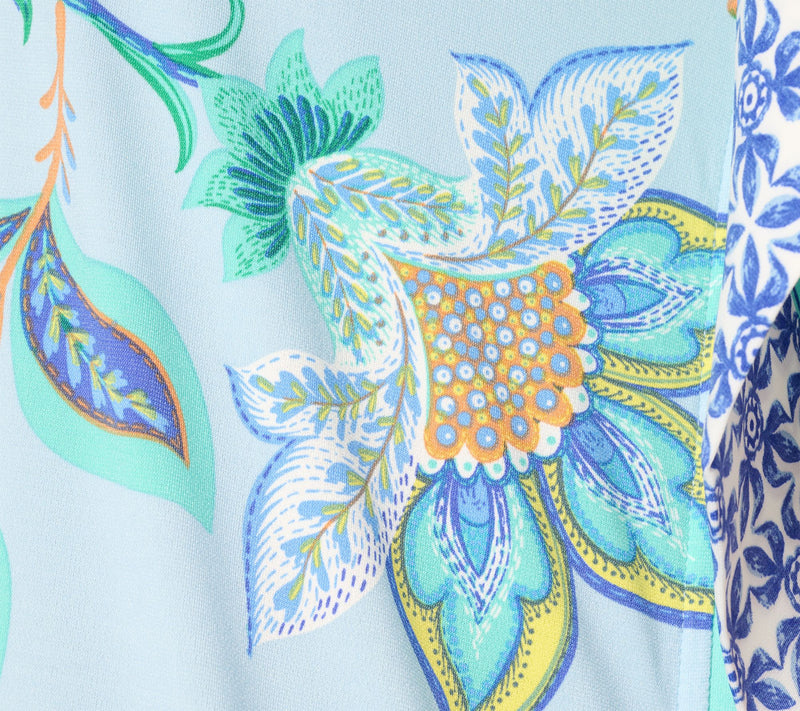 Joan Rivers Regular Luxe Knit Floral Caftan — View 6