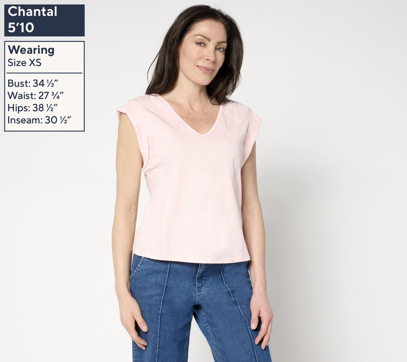 Me by Jennie Garth Carolina 100% Cotton Tee — View 11