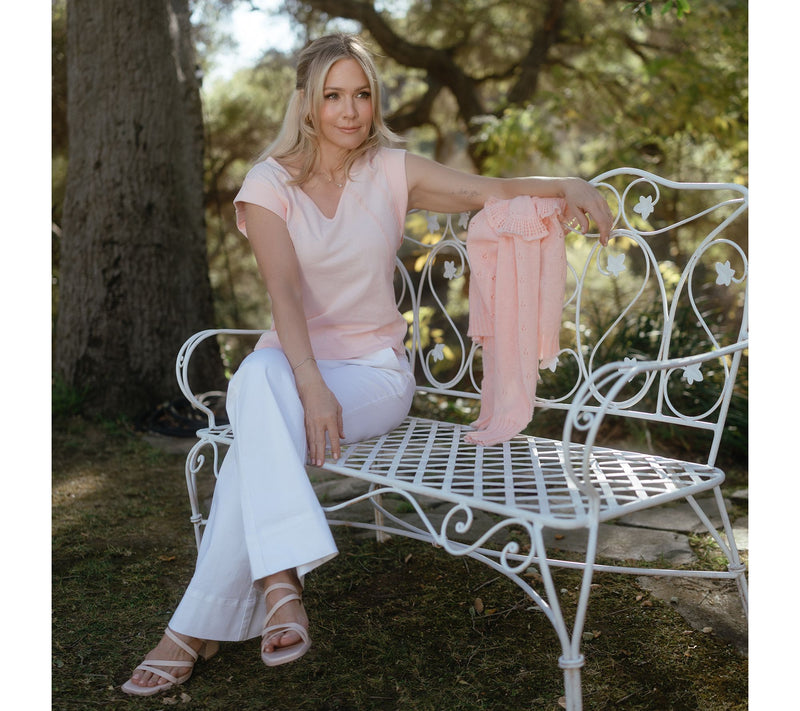 Me by Jennie Garth Carolina 100% Cotton Tee — View 16
