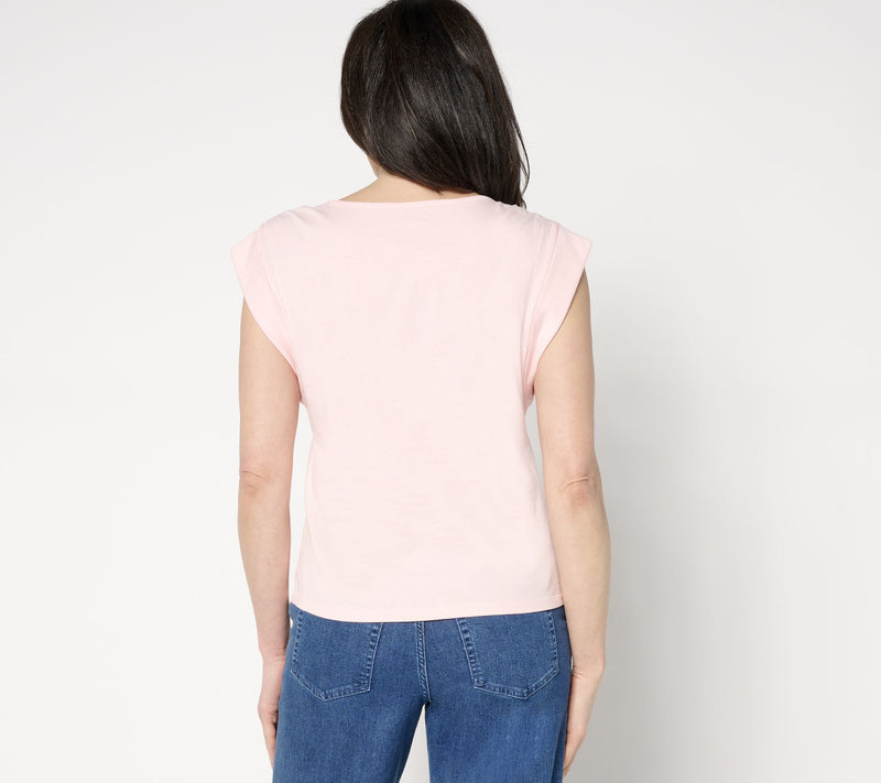 Me by Jennie Garth Carolina 100% Cotton Tee — View 12