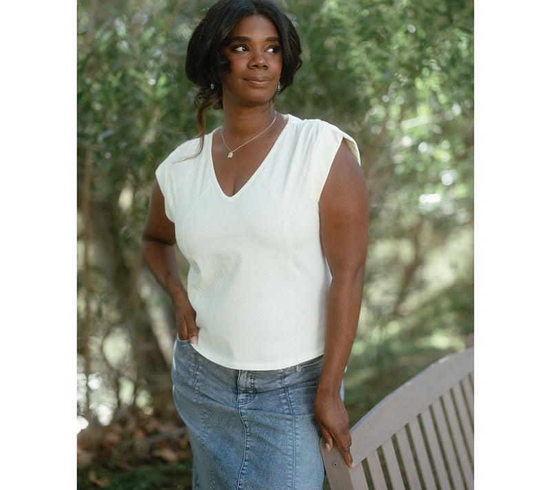 Me by Jennie Garth Carolina 100% Cotton Tee — View 15