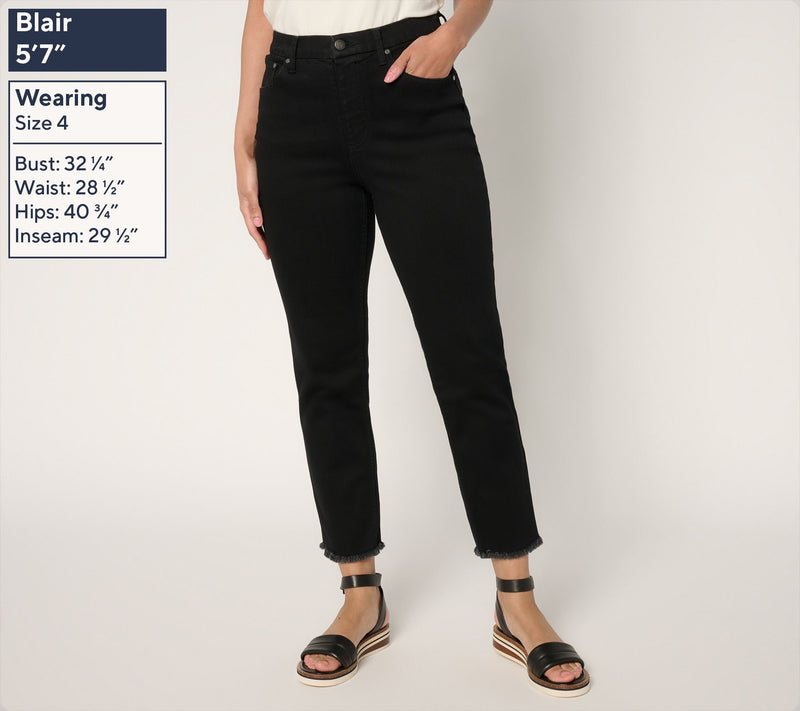 Women with Control Regular Black Contour Curves Slim Crop Pants — View 2
