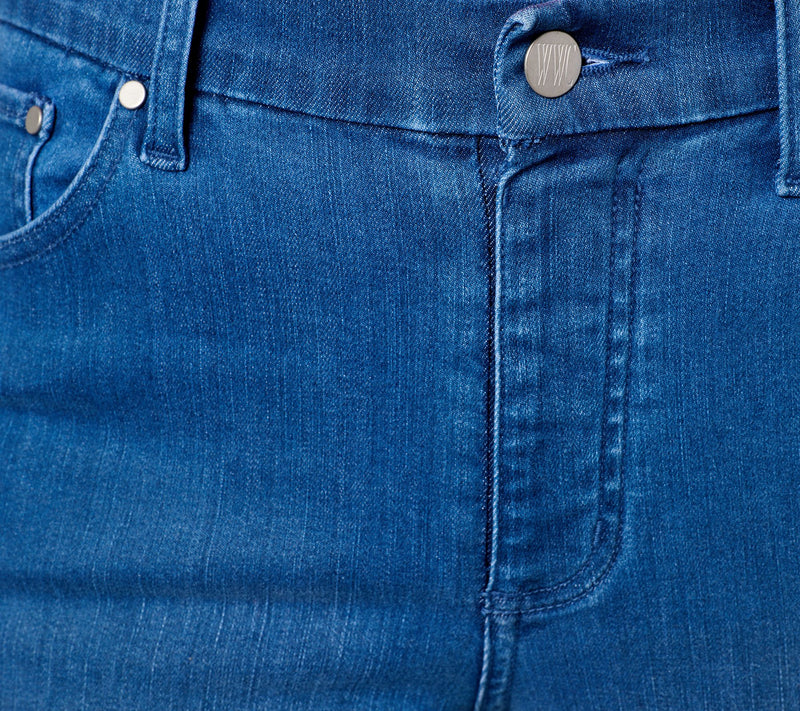 Women with Control Regular Indigo Contour Curves Slim Crop Pants — View 10