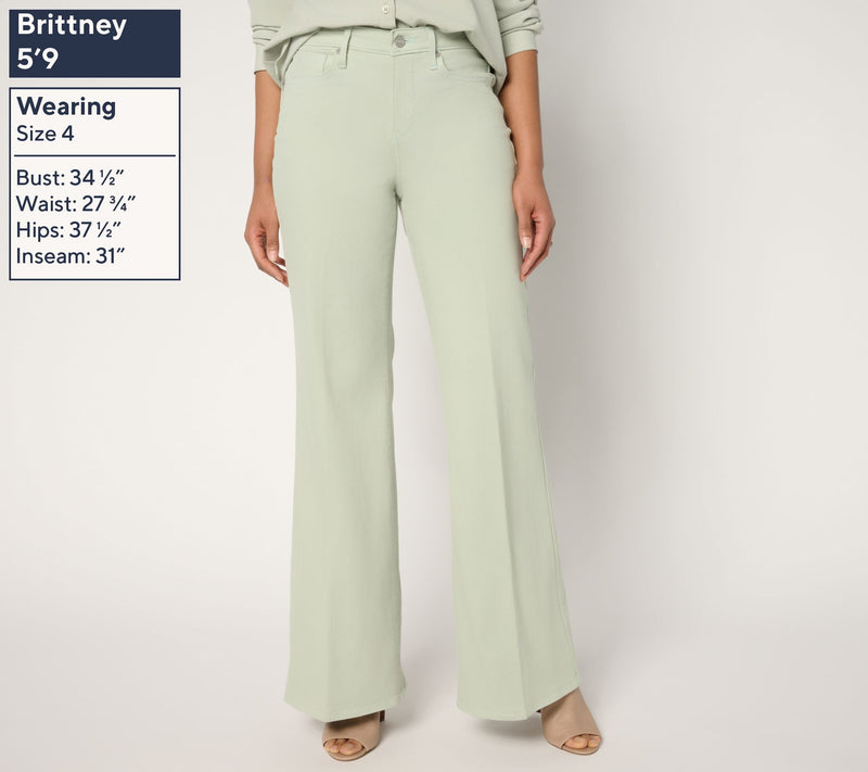 NYDJ Mia Palazzo Full-Length Jeans — View 9