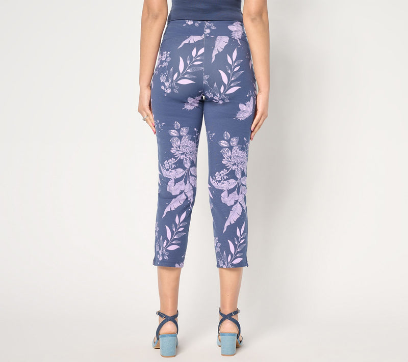 Women with Control Tummy Control Regular Cotton Jersey Crop Pants — View 12