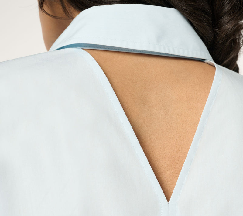 Women with Control Button Front Shirt with Knot Detail — View 15