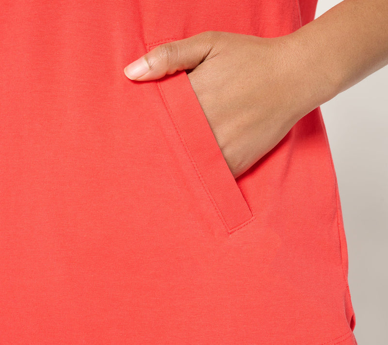 Denim & Co. Active Jersey Half Zip Tunic with Nautical Zip — View 6