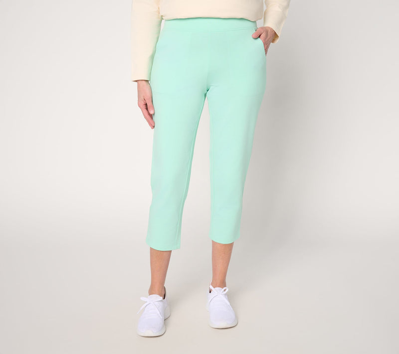 Denim & Co. Petite EasyWear French Terry Crop Pant — View 18