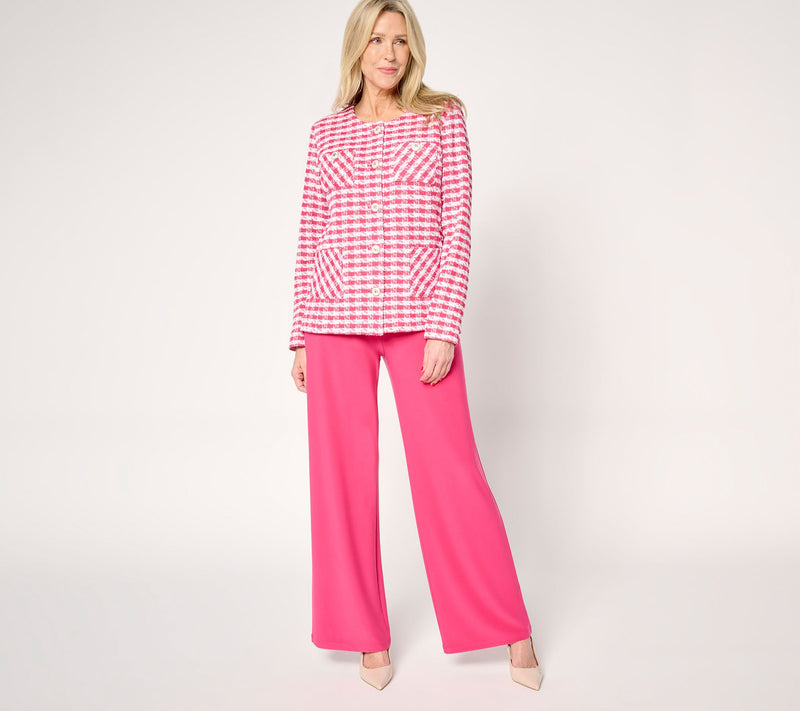 GRAVER Susan Graver Regular LK Luxe Wide Leg Pants — View 9