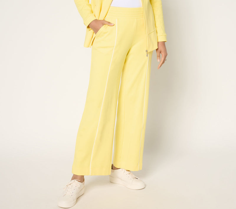 Sport Savvy Petite Full Length Pant with Front Piping Detail — View 5