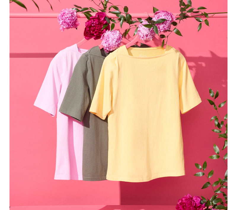 Denim & Co. Essentials True Cotton 3-Pack Envelope Tops — View 13