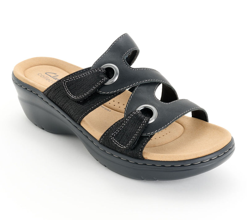 Clarks Collection Leather Slide-Sandals -Merliah2 Cove — View 5