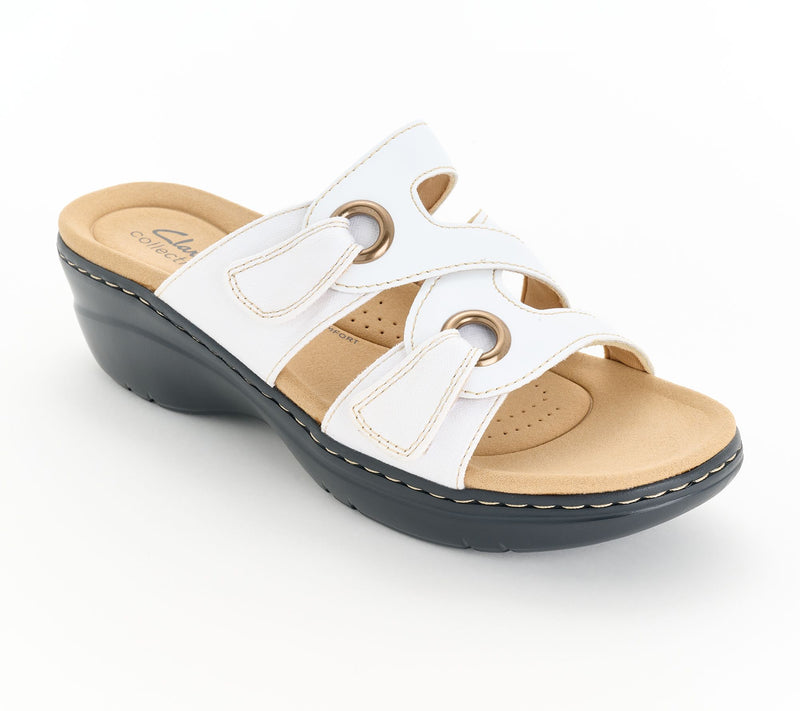 Clarks Collection Leather Slide-Sandals -Merliah2 Cove — View 7