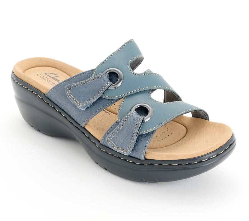 Clarks Collection Leather Slide-Sandals -Merliah2 Cove — View 11