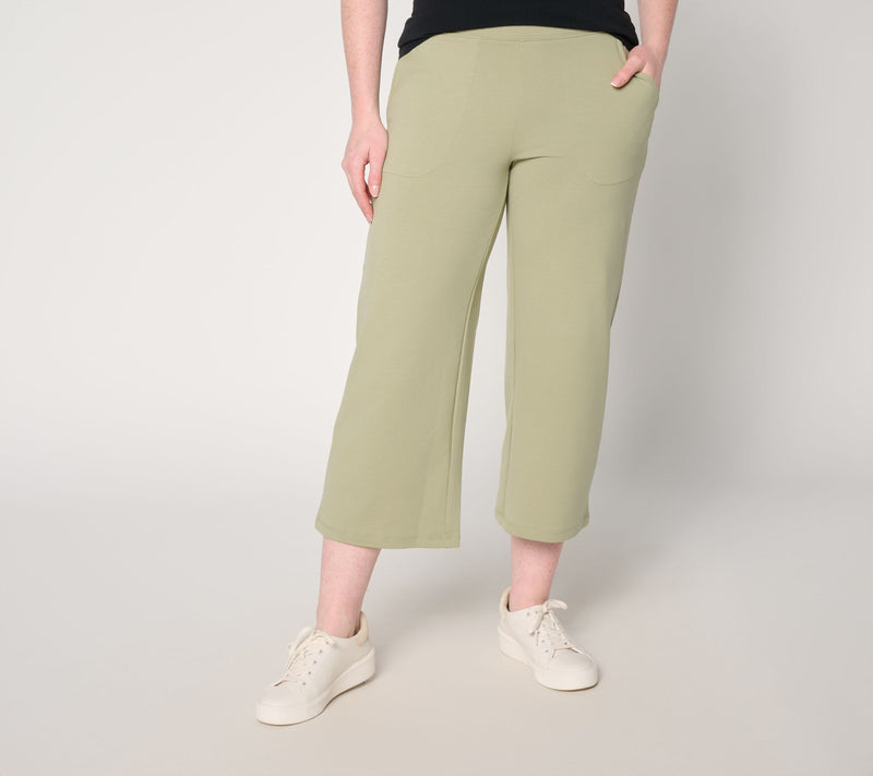 Denim & Co. Regular EasyWear French Terry Crop Pant — View 17