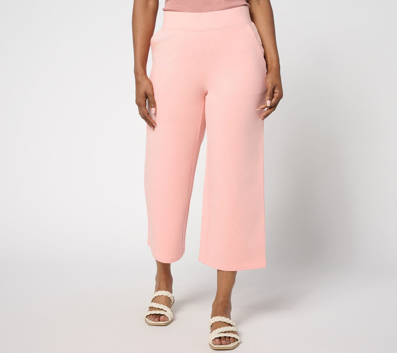 Denim & Co. Petite EasyWear French Terry Crop Pant — View 11