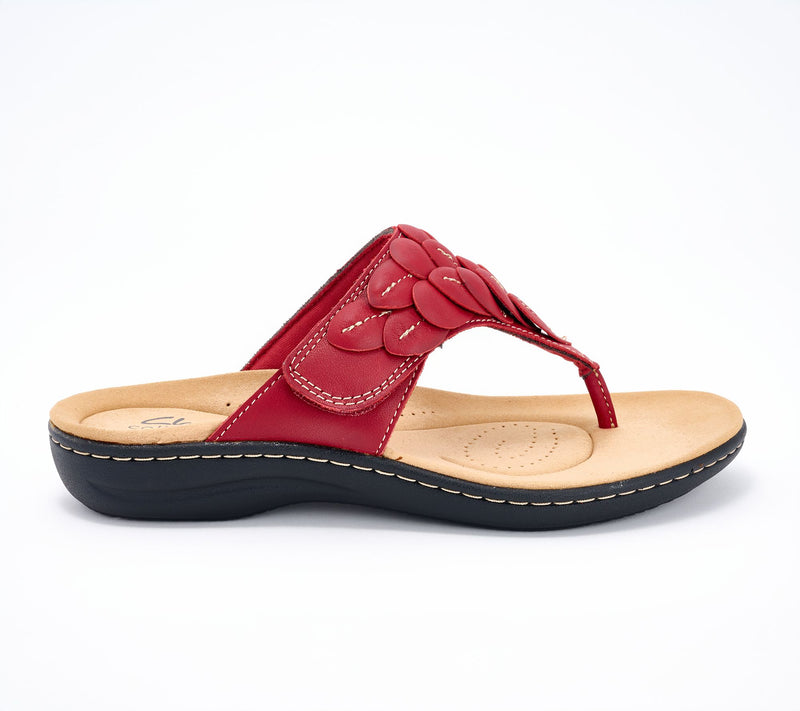 Clarks Collection Thong Sandals -Laurieann Palm — View 12
