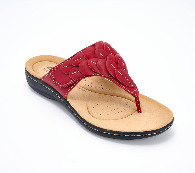 Clarks Collection Thong Sandals -Laurieann Palm — View 7
