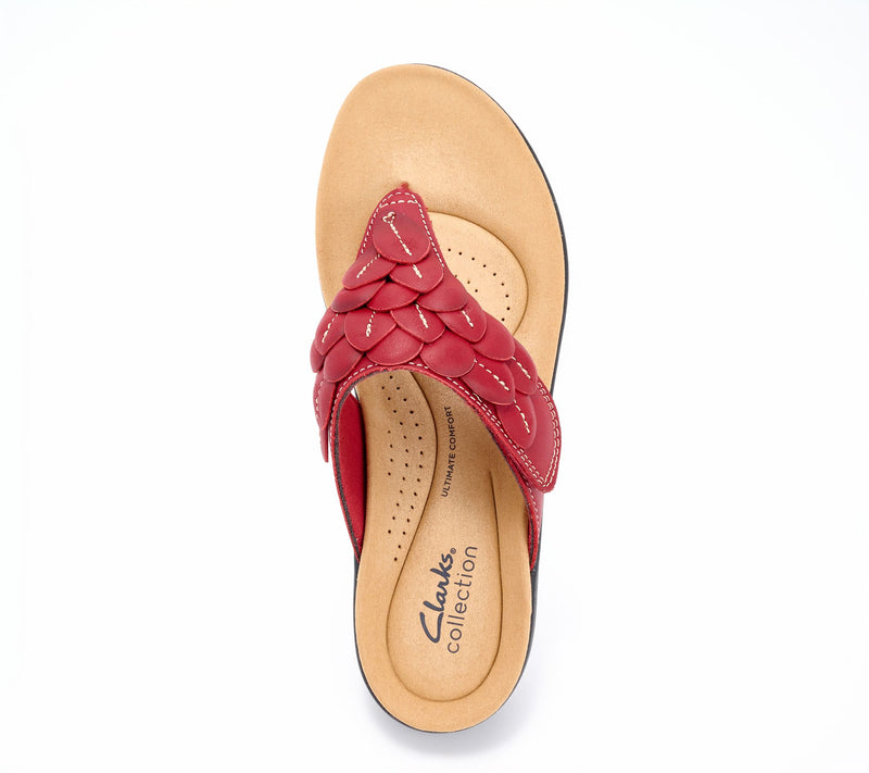 Clarks Collection Thong Sandals -Laurieann Palm — View 14